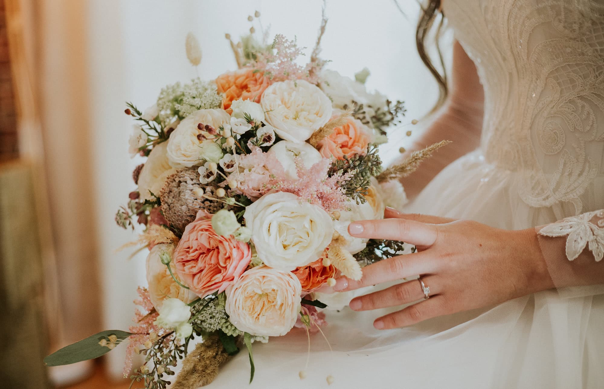 Hochzeitsblumenstrau&szlig; f&uuml;r die Braut